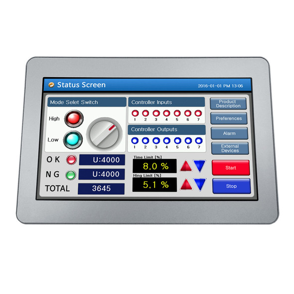 CHA-070WR - 7" Water-Resistant Human Machine Interface (HMI) Panel PC